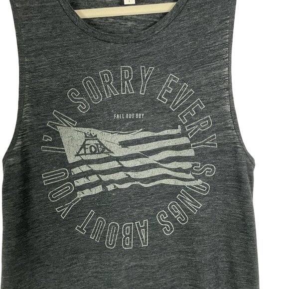 Fall Out Boy band tee by Bella+Canvas brand, size small, polyester/cotton - Picture 2 of 6